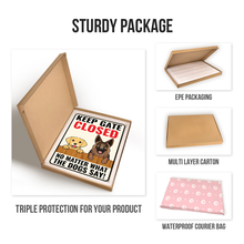 Keep Gate Closed Warning Metal Sign - Personality Customized Metal Sign - Yard Garden Sign