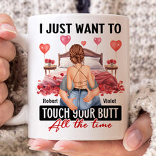 I Adore You And Love - Customized Personalized Mug - Holiday Gift For Couples, Lovers, Husband Wife