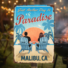 Another Day In Paradise - Personalized Classic Metal Signs