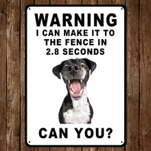 Custom Dog Photo - Warning Personality Customized Metal Sign - Gift For Dog Lover