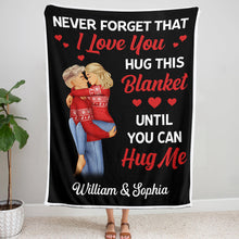 Never Forget That I Love You - Personalized Photo Blanket - Gift For Couples, Lovers, Husband Wife