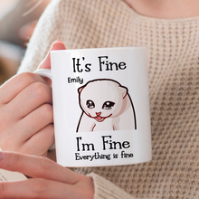 I'm Fine Cats - Customized Personalized Mug - Gift For Friends, Coworkers