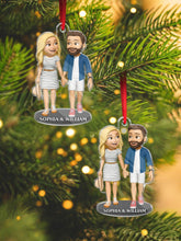 Custom Photo You & Me - Personalized Acrylic Ornament - Christmas Gift For Family Member, Couples, Anniversary
