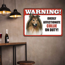 Custom Photo - Warning On Duty Metal Sign - Personality Customized Gift For Dog Lover