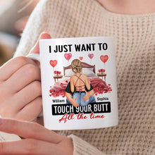 I Adore You And Love - Customized Personalized Mug - Holiday Gift For Couples, Lovers, Husband Wife