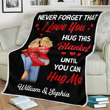 Never Forget That I Love You - Personalized Photo Blanket - Gift For Couples, Lovers, Husband Wife