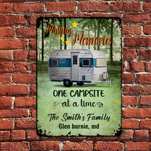 Making Memories - Personality Customized Metal Sign - Gift For Camping Love Camping Family