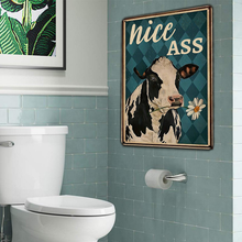 Personalized Custom Metal Sign Funny Biting the Daisies Bathroom Farmhouse Metal Sign For Restroom