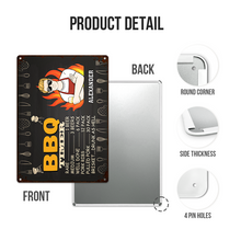 Dad's BBQ Timer - Personalized Custom Classic Camping Metal Signs - Gift For Father, Grandpa