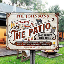 Personalized Patio Grilling Red Listen To The Good Music Customized Classic Metal Signs-CUSTOMOMO