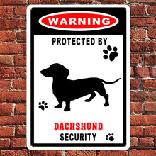 Warning Metal Sign Wall Decor Farmhouse Sign For Outdoor - Dog Metal Sign - Gift For Dog Lover