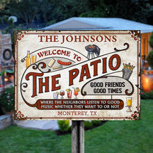 Personalized Patio Grilling Red Listen To The Good Music Customized Classic Metal Signs-CUSTOMOMO