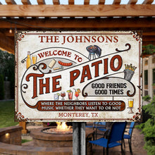 Personalized Patio Grilling Red Listen To The Good Music Customized Classic Metal Signs-CUSTOMOMO