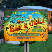 Personalized Grilling Summer Good Food Good Friends Customized Classic Metal Signs-CUSTOMOMO
