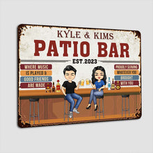 Where Music Is Played & Good Friends - Personalized Custom Bar Metal Sign - Bar Sign Decoration