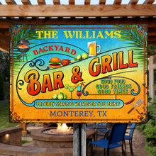Personalized Grilling Summer Good Food Good Friends Customized Classic Metal Signs-CUSTOMOMO