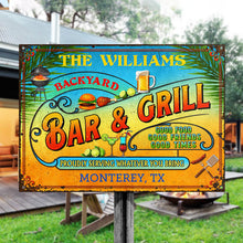 Personalized Grilling Summer Good Food Good Friends Customized Classic Metal Signs-CUSTOMOMO