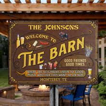 Personalized Barn Listen To The Good Music Custom Classic Metal Signs-CUSTOMOMO