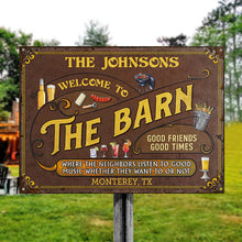 Personalized Barn Listen To The Good Music Custom Classic Metal Signs-CUSTOMOMO