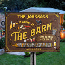 Personalized Barn Listen To The Good Music Custom Classic Metal Signs-CUSTOMOMO