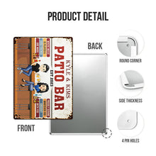 Where Music Is Played & Good Friends - Personalized Custom Bar Metal Sign - Bar Sign Decoration