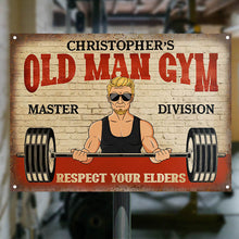 Respect Your Elders Weightlifting - Gym Decoration - Personalized Custom Classic Metal Signs-CUSTOMOMO