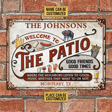 Personalized Patio Grilling Red Listen To The Good Music Customized Classic Metal Signs-CUSTOMOMO