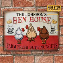 Personalized Chicken Hen House Nuggets Customized Classic Metal Signs-CUSTOMOMO