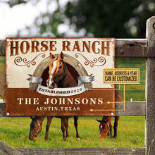 Personalized Horse Ranch Customized Classic Metal Signs-CUSTOMOMO