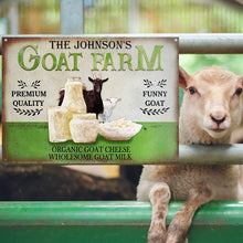 Personalized Goat Farm Wholesome Customized Classic Metal Signs-CUSTOMOMO