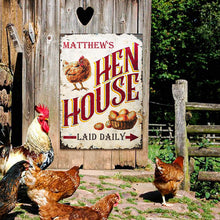 Personalized Chicken Hen House Daily Customized Classic Metal Signs-CUSTOMOMO