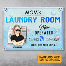 Custom Photo Laundry Room Sign - Gift For Mom Personalized Custom Classic Metal Signs
