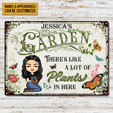 Lot Of Plants In Here Gardening - Personalized Custom Classic Metal Signs