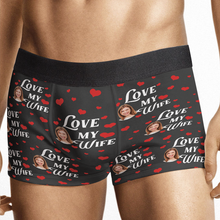 I Love My Wife - Personalized Customized Man's Boxer Briefs - Gift For Husband Boyfriend - Valentines Day Gift