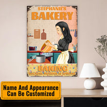 Baking Because Murder Is Wrong - Personalized Custom Metal Sign - Customizable Metal Signs - Kitchen