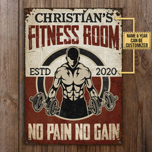 Personalized Gym Fitness Room Customized Classic Metal Signs-CUSTOMOMO