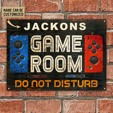 Personalized Gaming Room Not Disturb Customized Classic Metal Signs-CUSTOMOMO