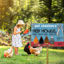 Personalized Chicken Hen House Fresh Customized Classic Metal Signs