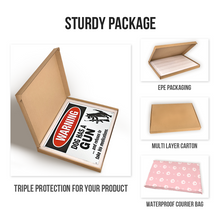 Warning Dog Has A Gun And Refuses To Take His Medications Security Sign Outdoors Decor Metal Sign