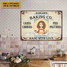 Baking Company Made With Love - Baking Sign - Gift For Baking Lover Personalized Custom Classic Metal Signs