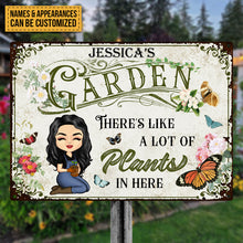 Lot Of Plants In Here Gardening - Personalized Custom Classic Metal Signs
