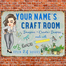 Craft Room - Personalized Metal Sign - Birthday Gift For Her, Girl, Woman, Sewing Lover