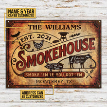 Personalized Grilling Smokehouse Got Them Customized Classic Metal Signs-CUSTOMOMO