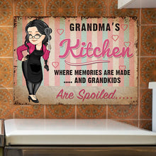 Grandma's Kitchen - Personalized Metal Sign - Mother's Day Gift - Gift For Mother, Grandma, Nana, Mama