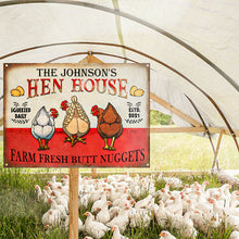 Personalized Chicken Hen House Nuggets Customized Classic Metal Signs-CUSTOMOMO