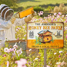 Personalized Bee Fresh Local Honey Customized Classic Metal Signs-CUSTOMOMO