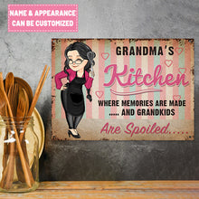 Grandma's Kitchen - Personalized Metal Sign - Mother's Day Gift - Gift For Mother, Grandma, Nana, Mama