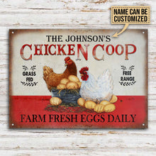Personalized Chicken Grass Fed Free Range Customized Classic Metal Signs-CUSTOMOMO