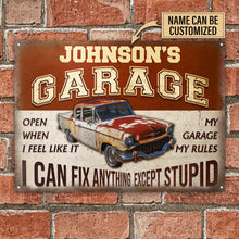 Personalized Auto Mechanic Garage I Can Fix Anything Customized Classic Metal Signs-CUSTOMOMO