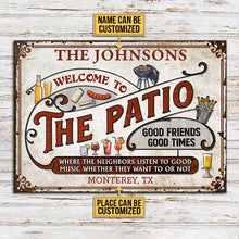 Personalized Patio Grilling Red Listen To The Good Music Customized Classic Metal Signs-CUSTOMOMO